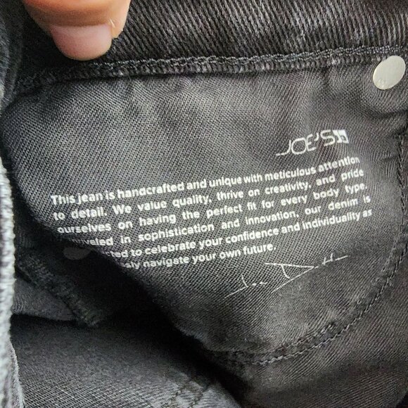 Joe's Jeans Womens 26 The Milla Black Stretch High Rise Straight Ankle *GUC* - Picture 11 of 16